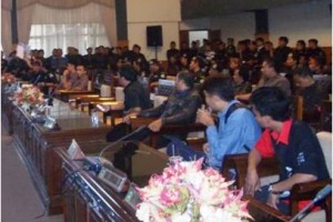 Sejumlah anggota GPC saat audiens di gedung Dewan.
