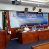 Pimpinan Bank BJB Kuningan saat memberikan sambutan pas Muskab VII KADIN Kuningan