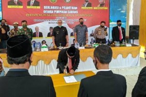 Prosesi pelantikan pengurus DPC P#MI Kuningan.