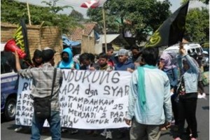 Aksi demo Gampar terkait RUU Pilkada 