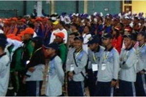 Pembukaan Kegiatan Pospeda di GOR Ewangga Kuningan